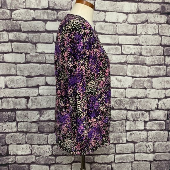 Liz Claiborne Faux Wrap Top Size PL - Picture 8 of 9